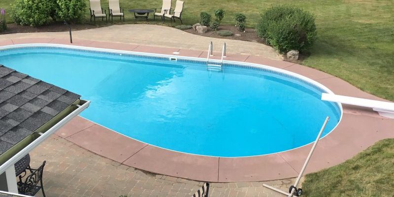 Pressure wash patio after picture