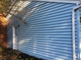 After Soft Washing Siding