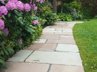 After Stone Walkway Pressure Washing