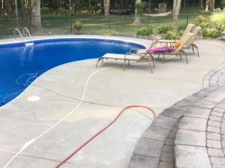 After concrete cleaning